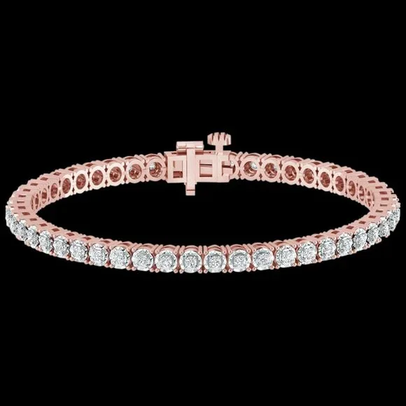 Diamond Tennis Bracelet 1 Carat TW Genuine
